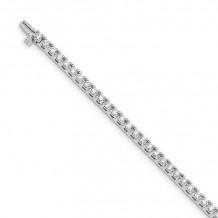 Quality Gold 14k White Gold AAA Diamond Tennis Bracelet - X732WAAA