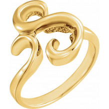 14K Yellow Freeform Ring - 5808122618P