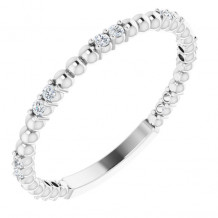 14K White 1/6 CTW Diamond Anniversary Band - 123105600P