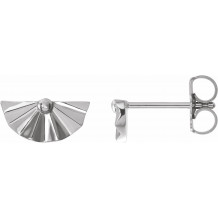 14K White Geometric Earrings - 86883600P