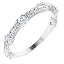 14K White 1/2 CTW Diamond Anniversary Band - 123802600P