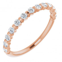 14K Rose 3/8 CTW Diamond Anniversary Band - 1236756020P