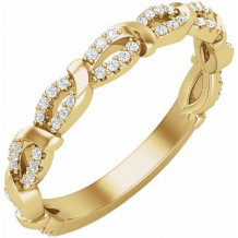 14K Yellow 1/5 CTW Diamond Anniversary Band - 653591600P