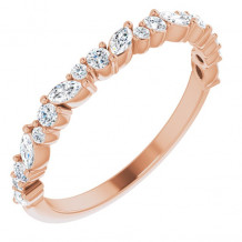 14K Rose 3/8 CTW Diamond Anniversary Band - 123858602P