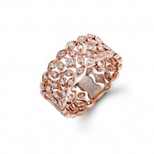 Zeghani 14k Rose Gold Diamond Ring