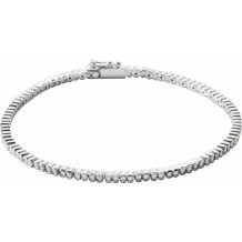 14K White 1 CTW Diamond Line 7 Bracelet - 653537600P