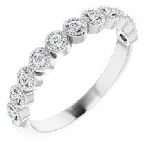 14K White 1/6 CTW Diamond Anniversary Band - 123420604P