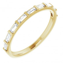 14K Yellow 3/8 CTW Diamond Straight Baguette Anniversary Band - 123178601P