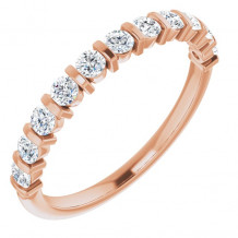 14K Rose 1/2 CTW Diamond Anniversary Band - 1236006024P