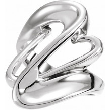 14K White Fashion Ring - 525920160P