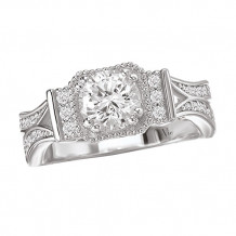 La Vie 14k White Gold Semi-Mount Diamond Engagement Ring