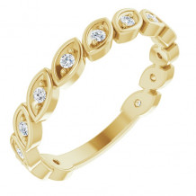 14K Yellow 1/6 CTW Diamond Anniversary Band - 123957601P