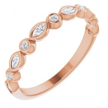 14K Rose 1/4 CTW Diamond Anniversary Band - 123175602P