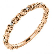 Stuller 14k Rose Gold Diamond Stackable Ring