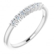 14K White 1/5 CTW Diamond Anniversary Band - 12284460002P