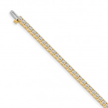 Quality Gold 14k Yellow Gold AAA Diamond Tennis Bracelet - X731AAA