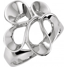 14K White Freeform Ring - 51416223P