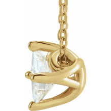 14K Yellow 1/2 CT Diamond Solitaire 16-18 Necklace - 869926021P