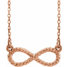 14K Rose Rope Infinity-Inspired 18 Necklace - 865616002P