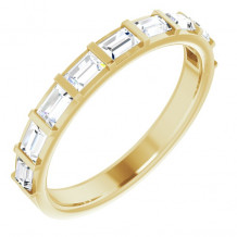 14K Yellow 5/8 CTW Diamond Straight Baguette Anniversary Band - 123178609P