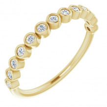 14K Yellow 1/5 CTW Diamond Anniversary Band - 122968601P