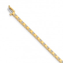 Quality Gold 14k Yellow Gold AA Diamond Tennis Bracelet - X742AA