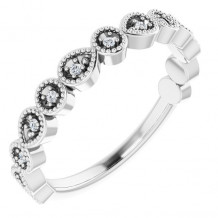 14K White .07 CTW Diamond Anniversary Band - 123070600P