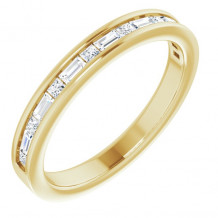 14K Yellow 3/8 CTW Diamond Channel-Set Anniversary Band - 123176601P