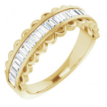 14K Yellow 5/8 CTW Diamond Channel-Set Anniversary Band - 123694601P