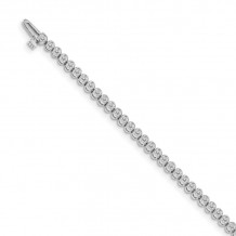 Quality Gold 14k White diamond Tennis Bracelet - X2896W