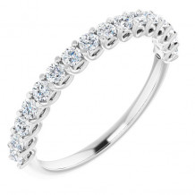 14K White 1/2 CTW Diamond Anniversary Band - 1239736001P