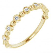 14K Yellow 1/8 CTW Diamond Anniversary Band - 1236316026P