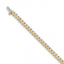 Quality Gold 14k Yellow Gold A Diamond Tennis Bracelet - X733A