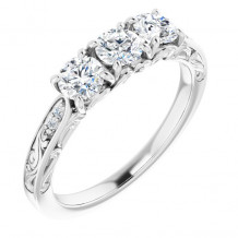 14K White 3/4 CTW Diamond Anniversary Band - 1232666000P