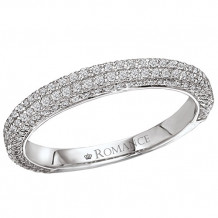 Romance 18k White Gold Diamond Diamond Wedding Band