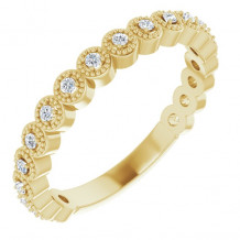 14K Yellow 1/8 CTW Diamond Anniversary Band - 123106601P