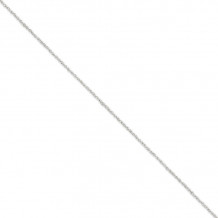 Quality Gold 14k White Gold 1.7mm Ropa Anklet - WRPA028-9