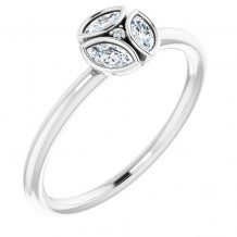 14K White 1/5 CTW Diamond Ring - 122975600P