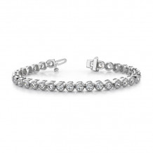 Quality Gold 14k White diamond Tennis Bracelet - X2901W