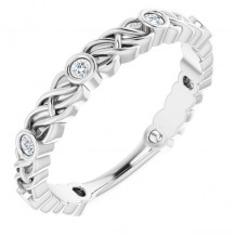 14K White 1/6 CTW Diamond Anniversary Band - 123262600P