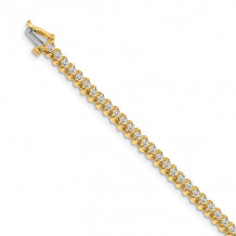 Quality Gold 14k Yellow Gold A Diamond Tennis Bracelet - X2000A