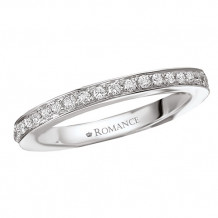 Romance 18k White Gold Diamond Wedding Band