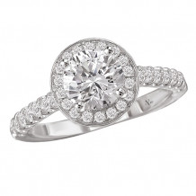 La Vie 14k White Gold Semi-Mount Diamond Engagement Ring