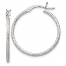 Quality Gold Sterling Silver  Hoop Earrings - QE4634