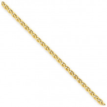 Quality Gold 14k 2.00mm Light Wheat Anklet - BC76-10