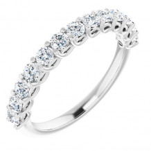 14K White 3/4 CTW Diamond Anniversary Band - 1239736016P