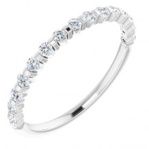 14K White 1/4 CTW Diamond Anniversary Band - 1236756013P