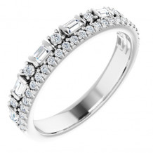 Platinum 1/2 CTW Diamond Anniversary Band - 124021603P