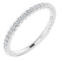 14K White 1/5 CTW Diamond Rope Anniversary Band - 123004600P