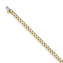 Quality Gold 14k Yellow Gold 2.4mm Diamond Tennis Bracelet - X732